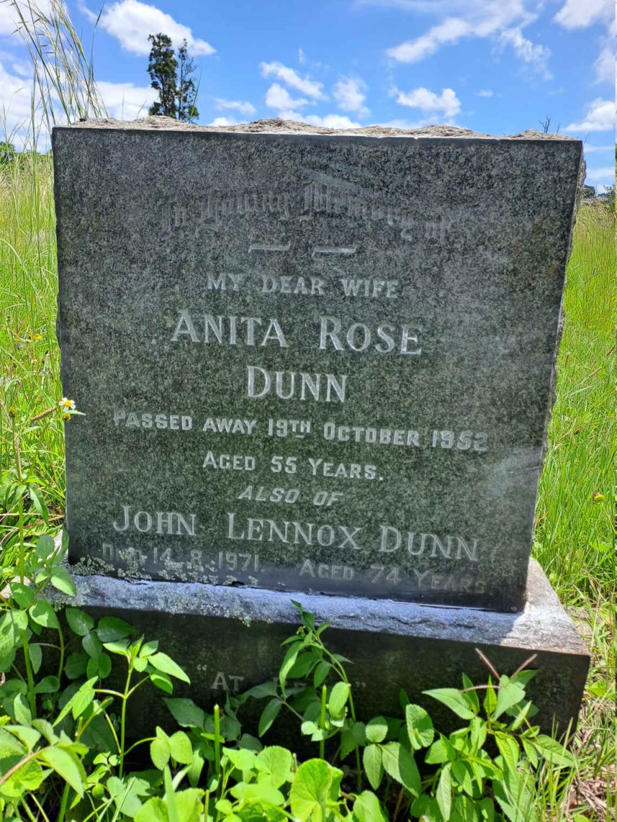 DUNN John Lennox -1971 & Anita Rose -1952