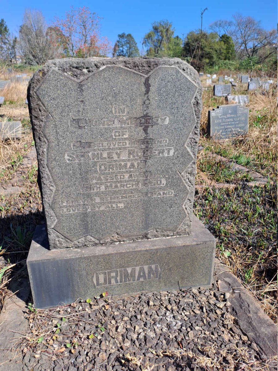 DRIMAN Stanley Robert -1950