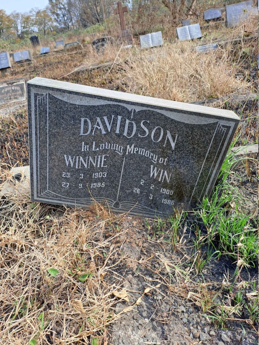 DAVIDSON Win 1900-1986 & Winnie 1903-1985