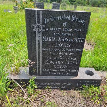 DOVEY Edward -1988 & Maria Margarete -1960