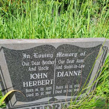 DIEDRICK John Herbert 1929-1997 & Dianne 1938-1996
