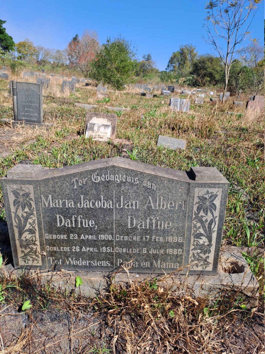 DAFFUE Jan Albert 1896-1960 & Maria Jacoba 1900-1951