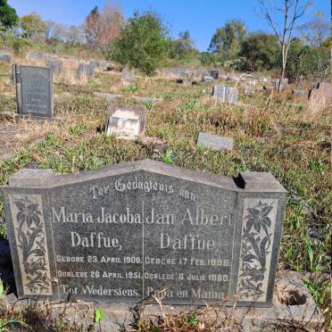 DAFFUE Jan Albert 1896-1960 & Maria Jacoba 1900-1951