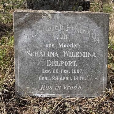 DELPORT Schalina Wilemina 1887-1946