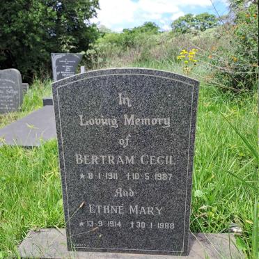 DYE Bertram Cecil 1911-1987 & Ethne Mary 1914-1988