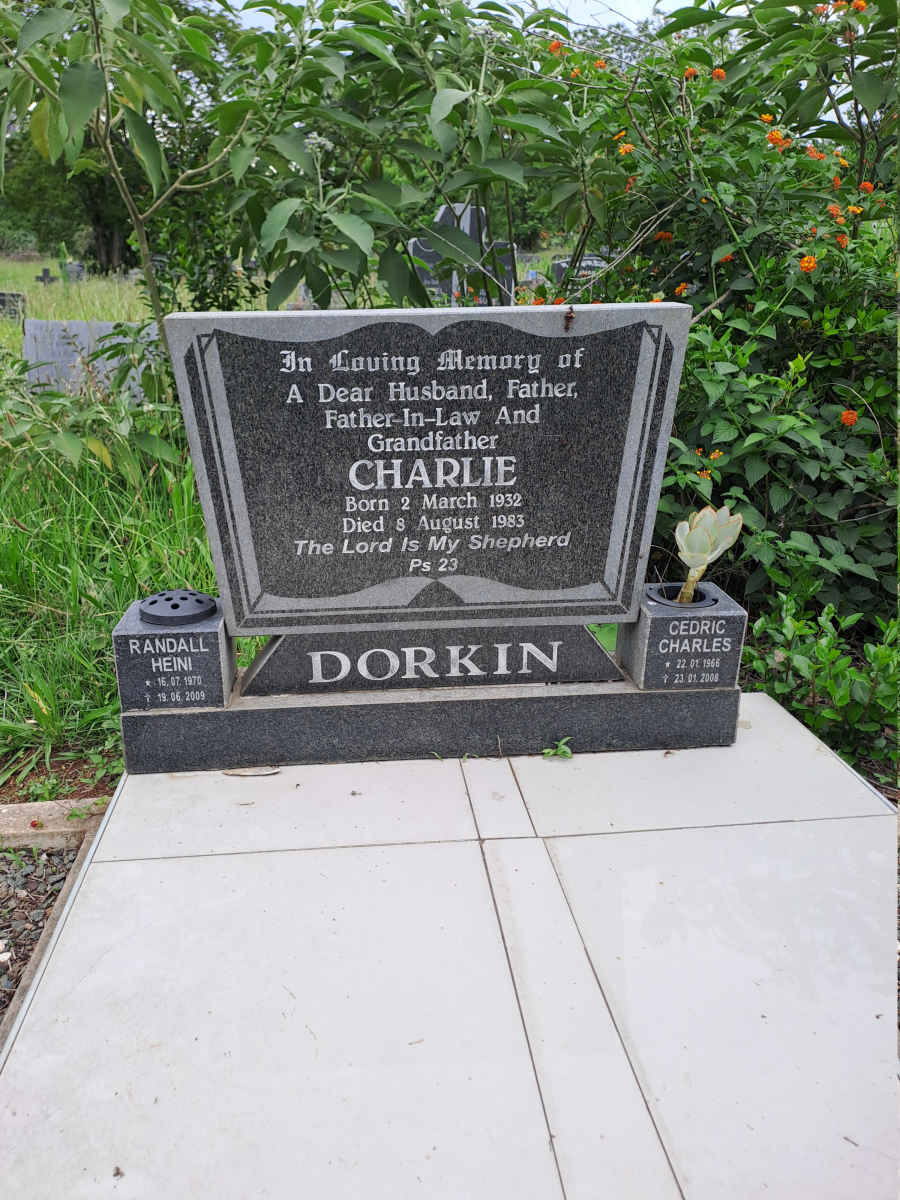 DORKIN Charlie 1932-1983 :: DORKIN Cedric Charles 1966-2009 :: DORKIN Randall Heini 1970-2009