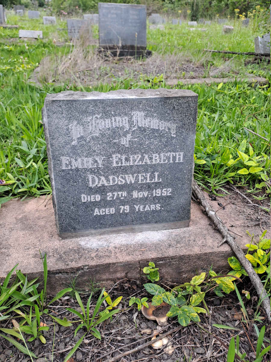 DADSWELL Emily Elizabeth -1952