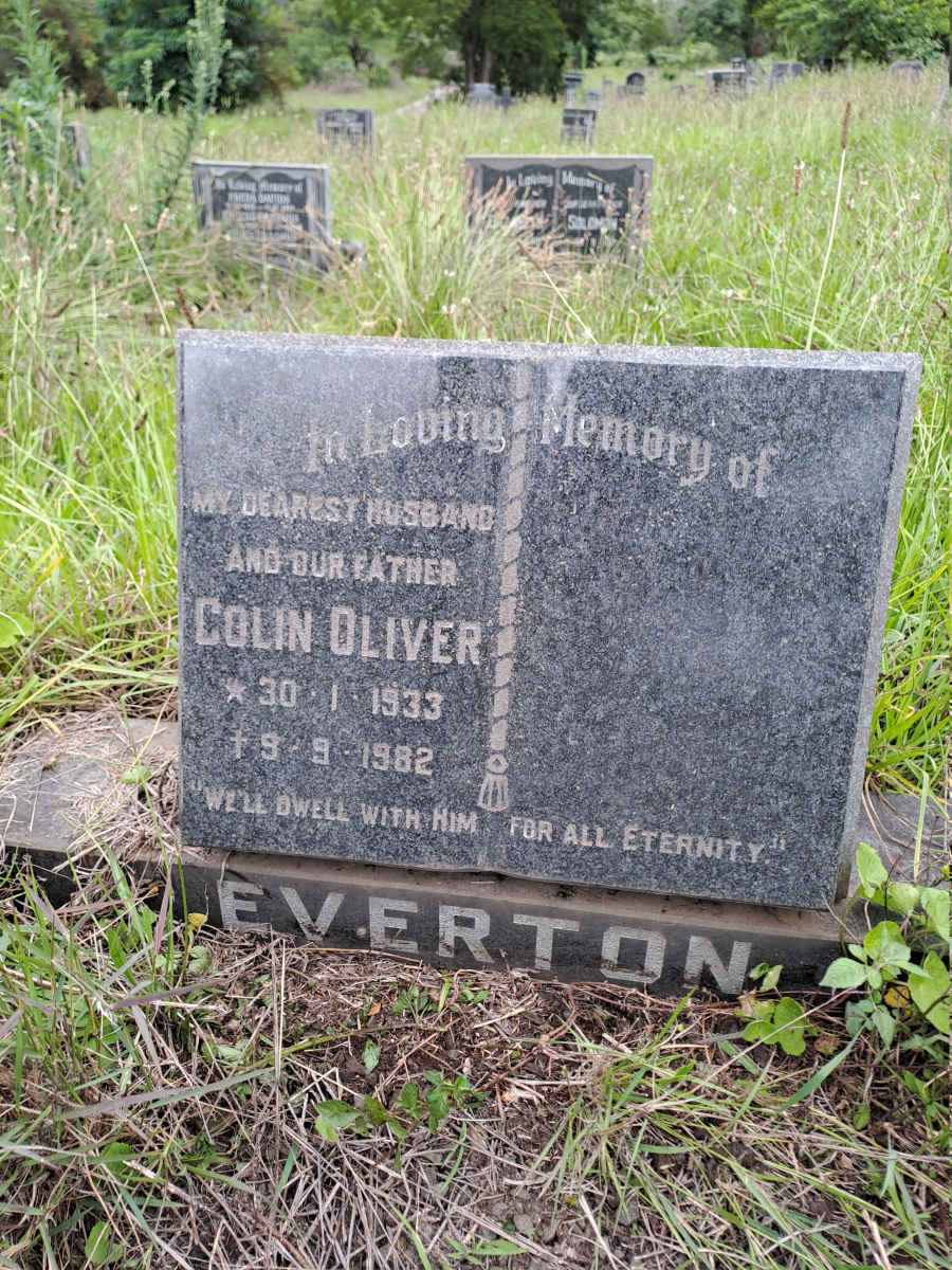 EVERTON Colin Oliver 1933-1982
