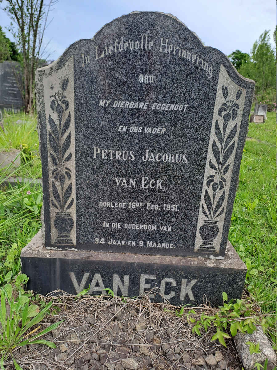 ECK Petrus Jacobus, van -1951