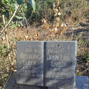 EVERTON John Eric Essex 1912-1994 & Rosaline Ellen 1921-1994
