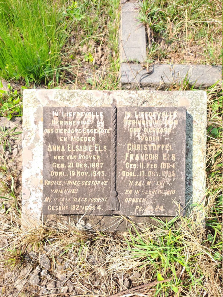 ELS Christoffel Francois 1884-1965 & Anna Elsabie VAN ROOYEN 1887-1945
