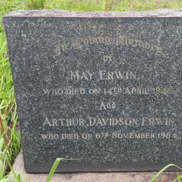 ERWIN Arthur Davidson -1964 & May -1946