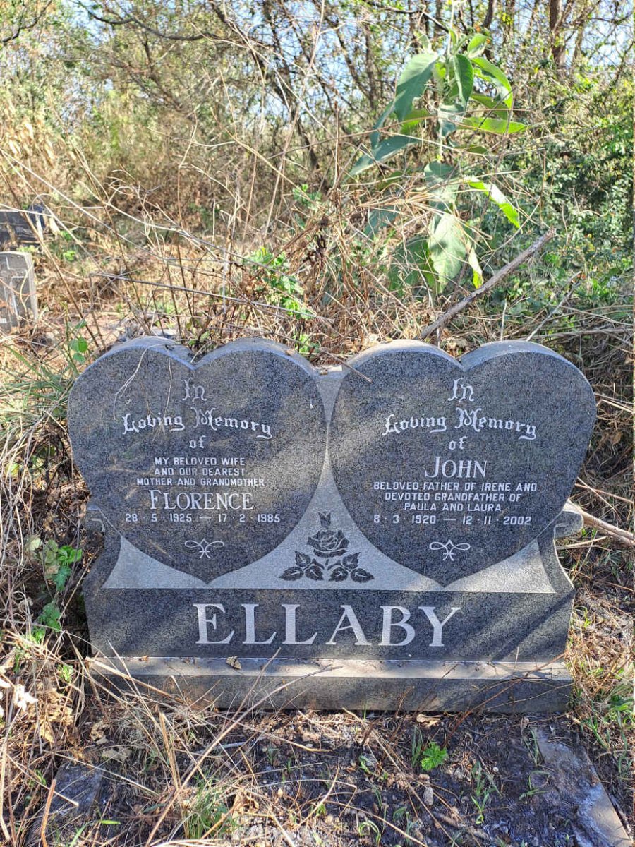 ELLABY John 1920-2002 & Florence 1925-1985