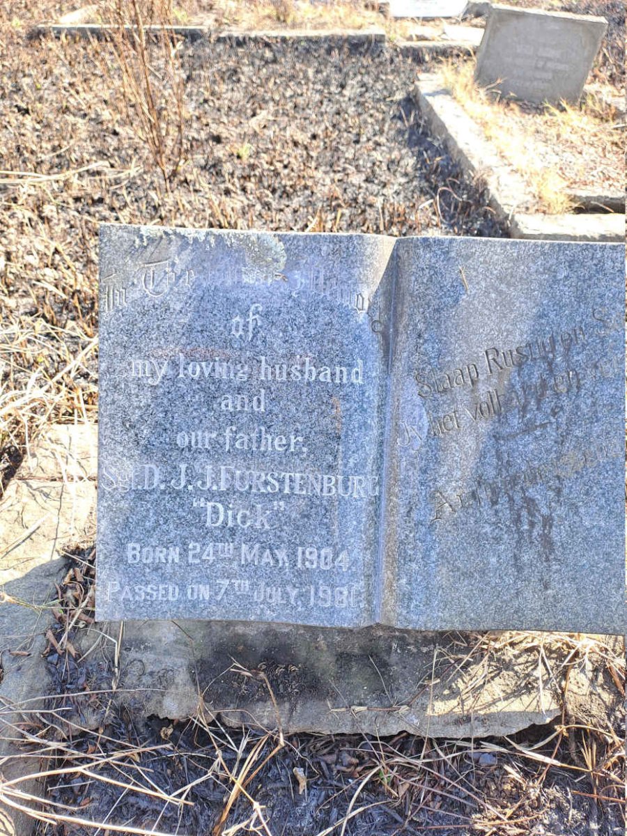 FURSTENBURG D.J.J. 1904-1981