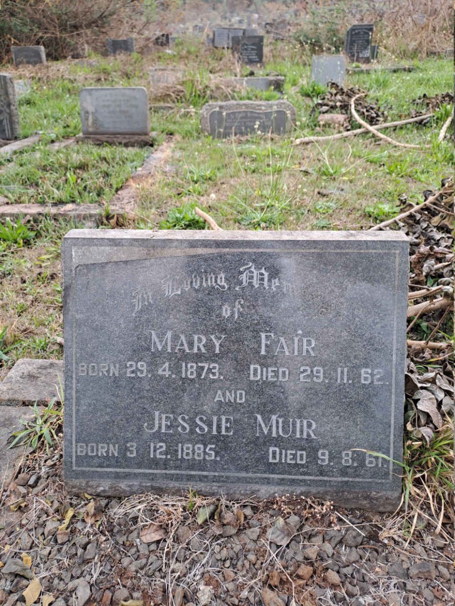 FAIR Mary 1873-1962 :: MUIR Jessie 1885-1961