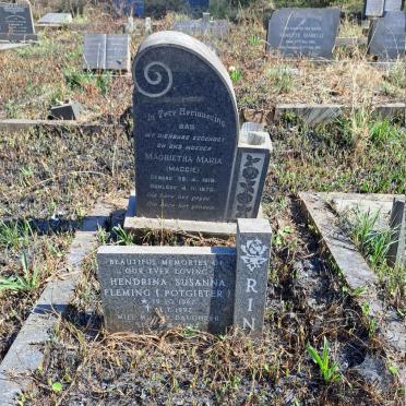 FLEMING Hendrina Susanna nee POTGIETER 1967-1997 :: ? Magrietha Maria 1918-1970
