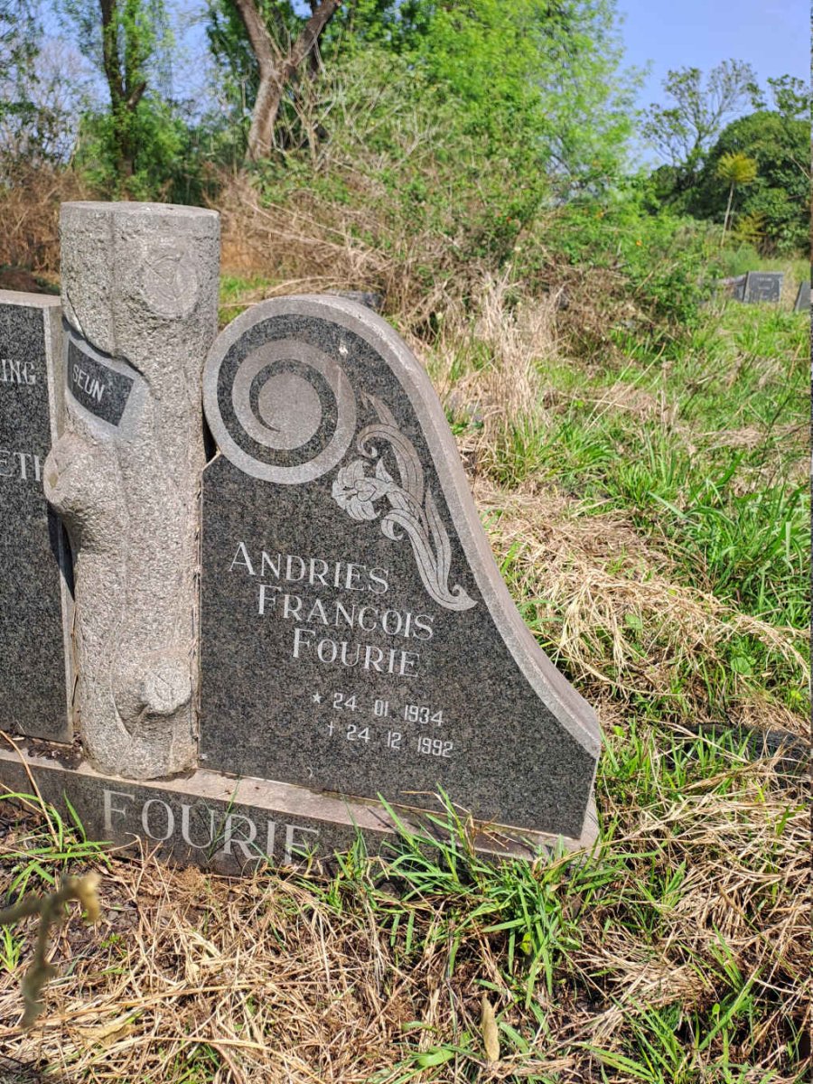 FOURIE Andries Francois 1934-1992