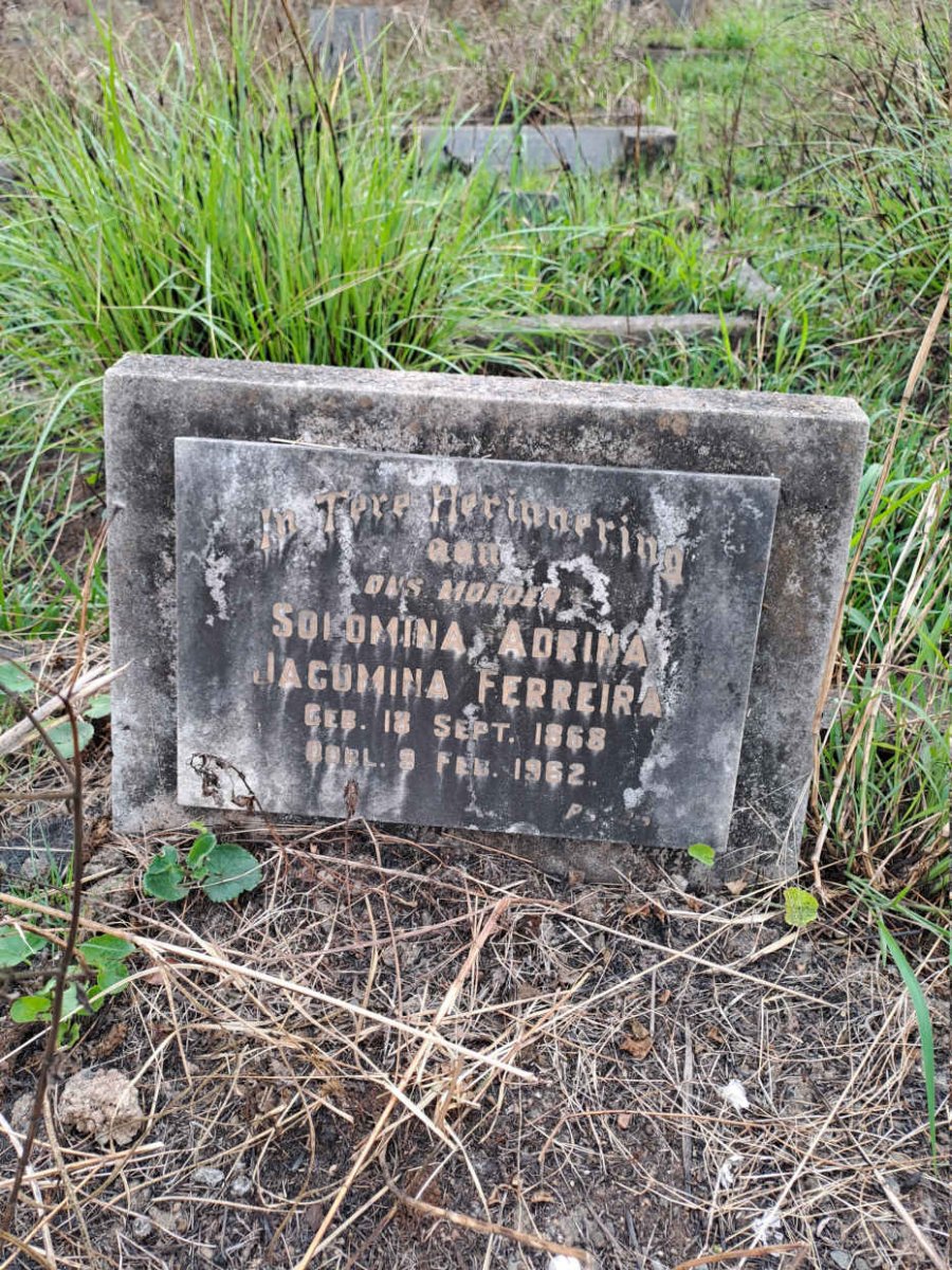FERREIRA Solomina Adrina Jacomina 1868-1962