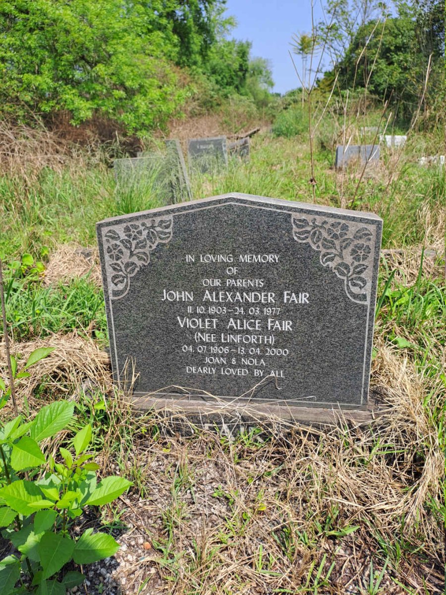 FAIR John Alexander 1903-1977 & Violet Alice LINFORTH 1906-2000