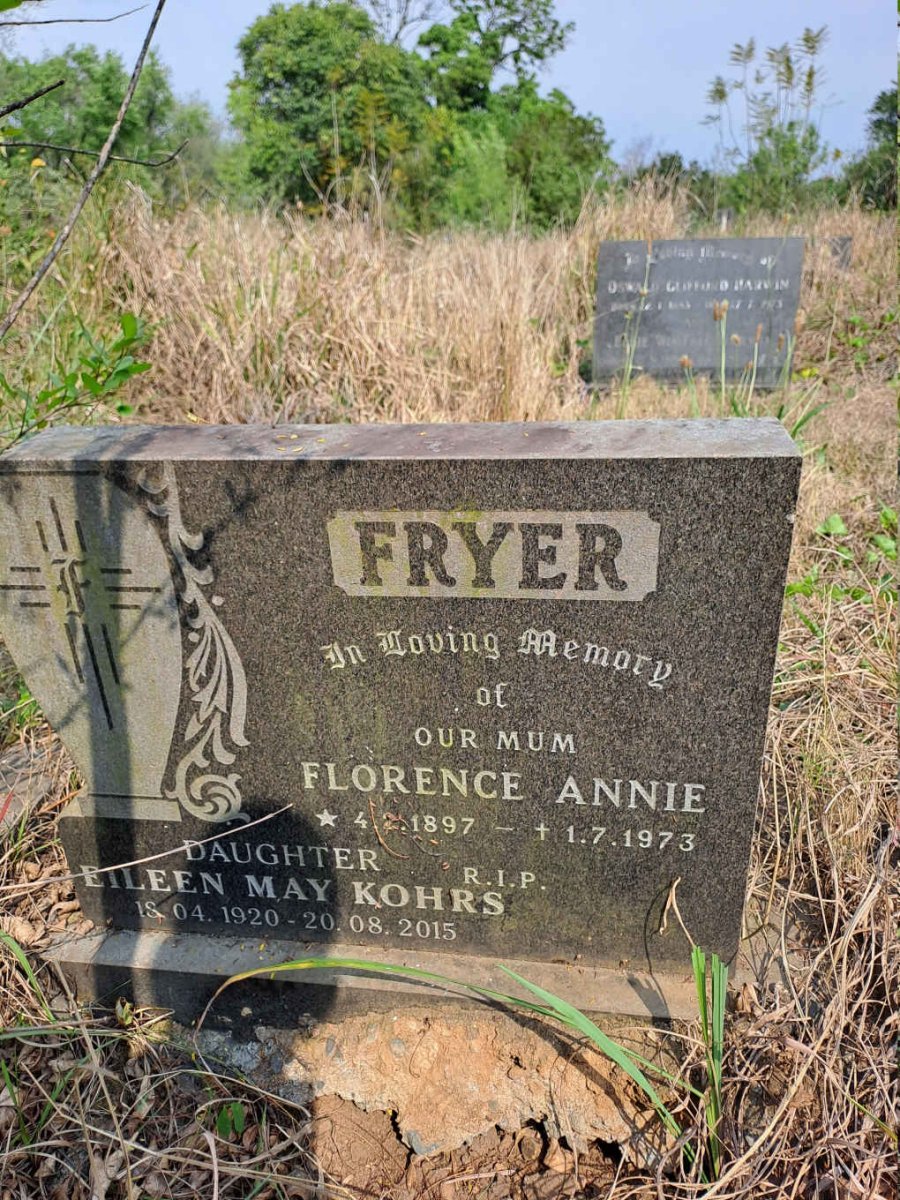 FRYER Florence Annie 1897-1973 :: KOHRS Eileen May 1920-2015