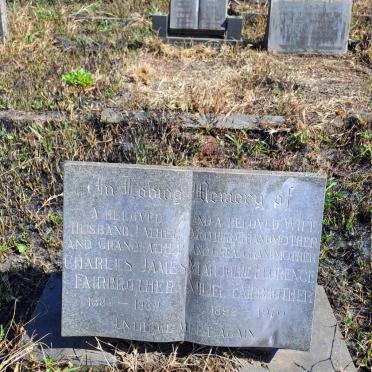 FAIRBROTHER Charles James 1884-1969 & Marjorie Florence 1892-1970