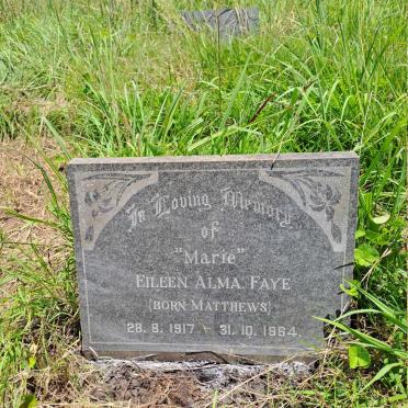 FAYE Eileen Alma nee MATTHEWS 1917-1964