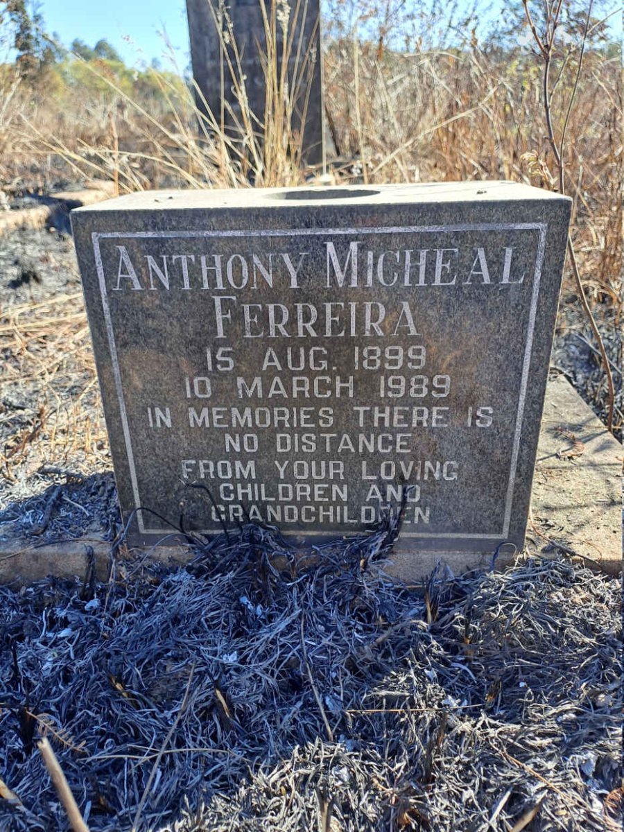FERREIRA Anthony Micheal 1899-1989