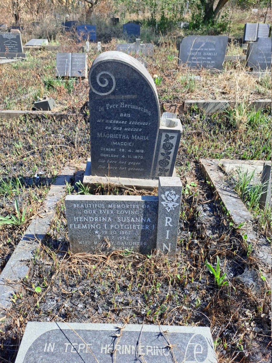 FLEMING Hendrina Susanna nee POTGIETER 1967-1997 :: ? Magrietha Maria 1918-1970