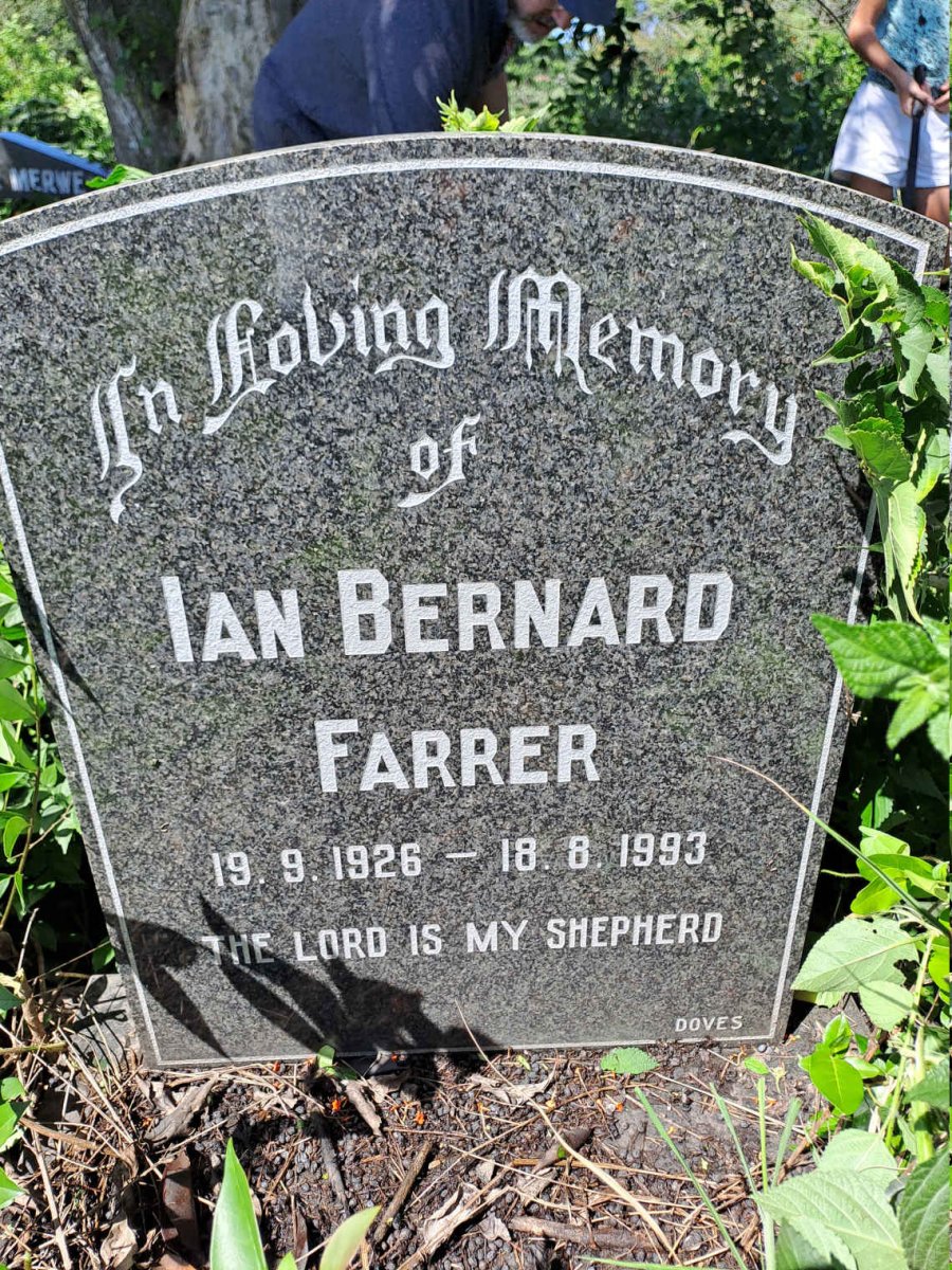 FARRER Ian Bernard 1926-1993