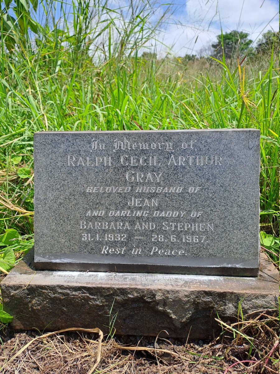 GRAY Ralph Cecil Arthur 1932-1967