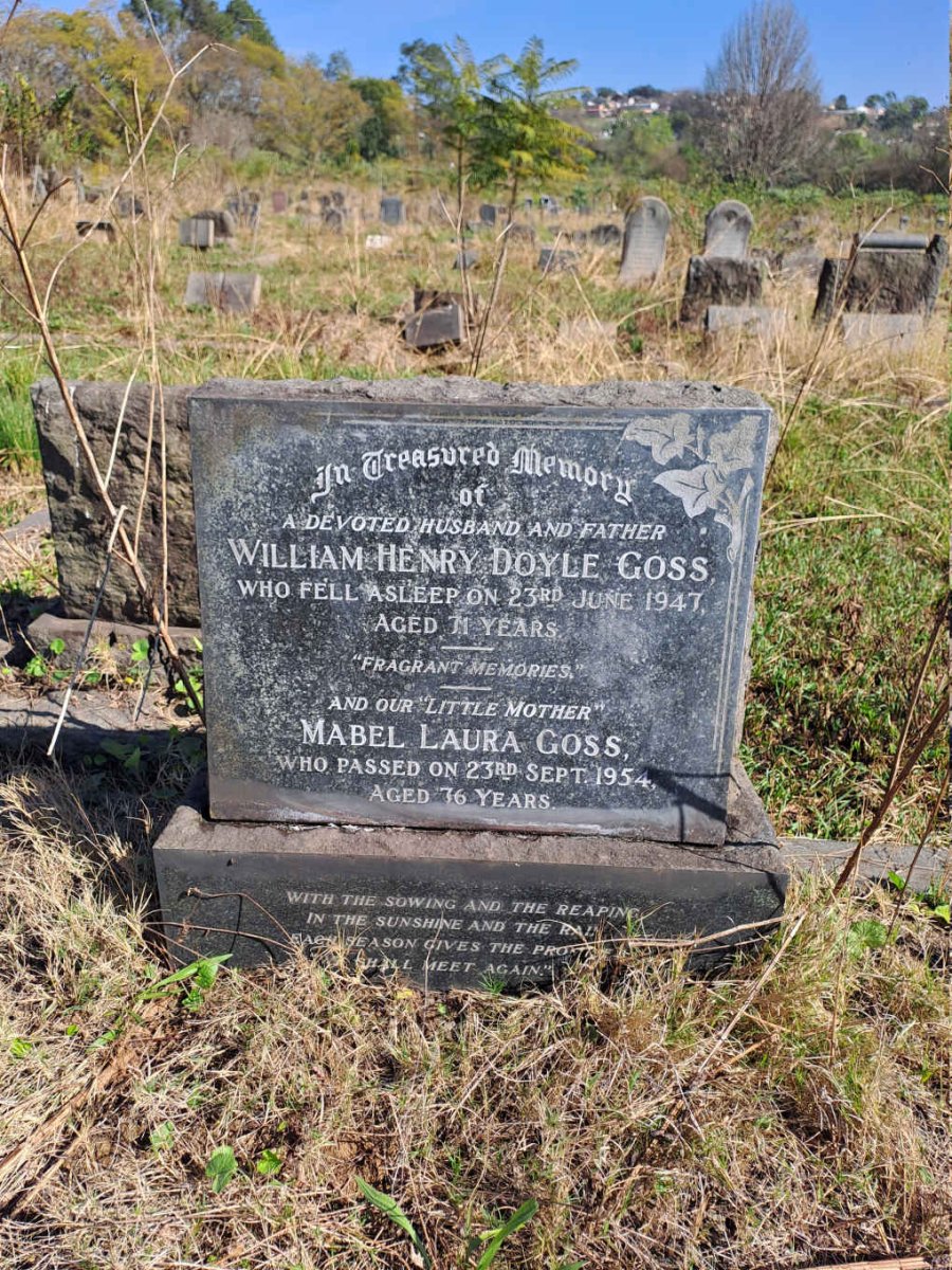 GOSS William Henry Doyle -1947 & Mabel Laura -1954