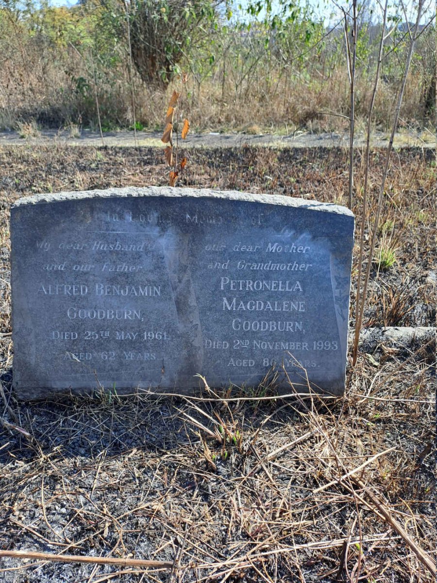GOODBURN Alfred Benjamin -1961 & Petronella Magdalene -1993