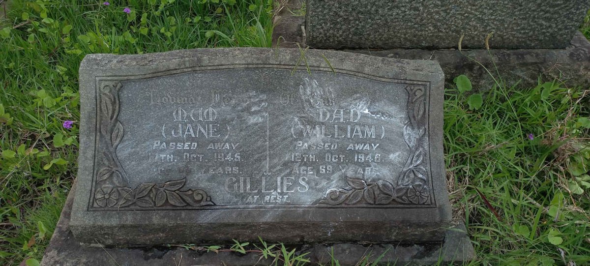GILLIES William -1946 & Jane -1945