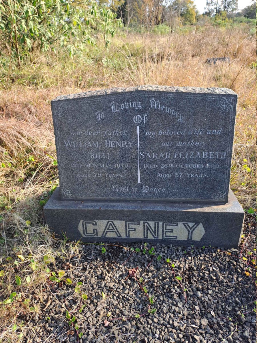 GAFNEY William Henry -1970 & Sarah Elizabeth -1955