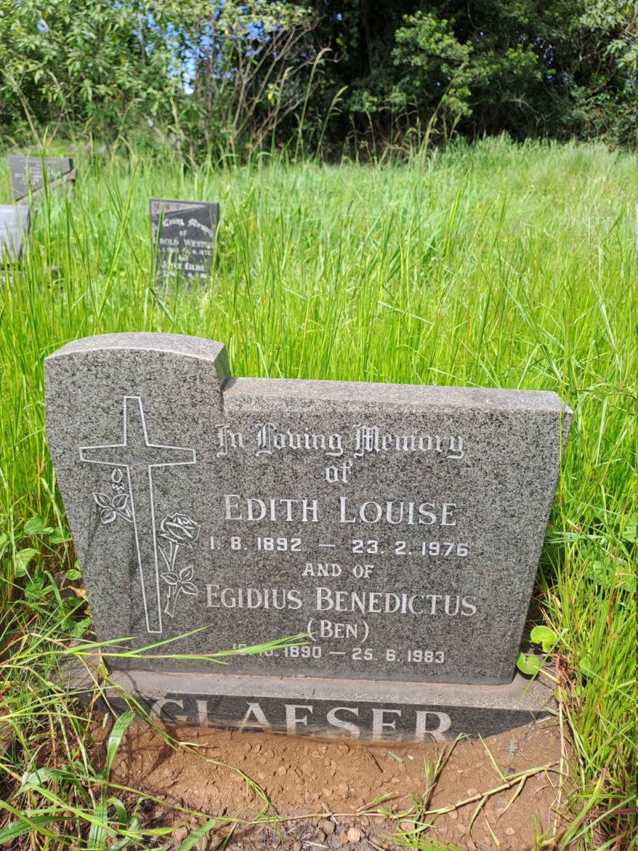 GLAESER Egidius Benedictus 1890-1983 & Edith Louise1892-1976