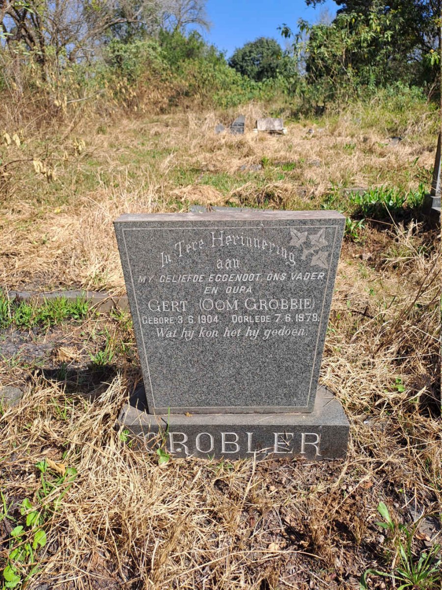 GROBLER Gert 1904-1978
