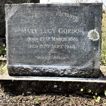 GORDON Mary Lucy 1881-1948