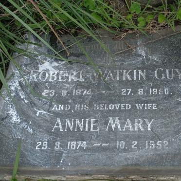 GUY Robert Watkin 1874-1950 & Annie Mary 1874-1952