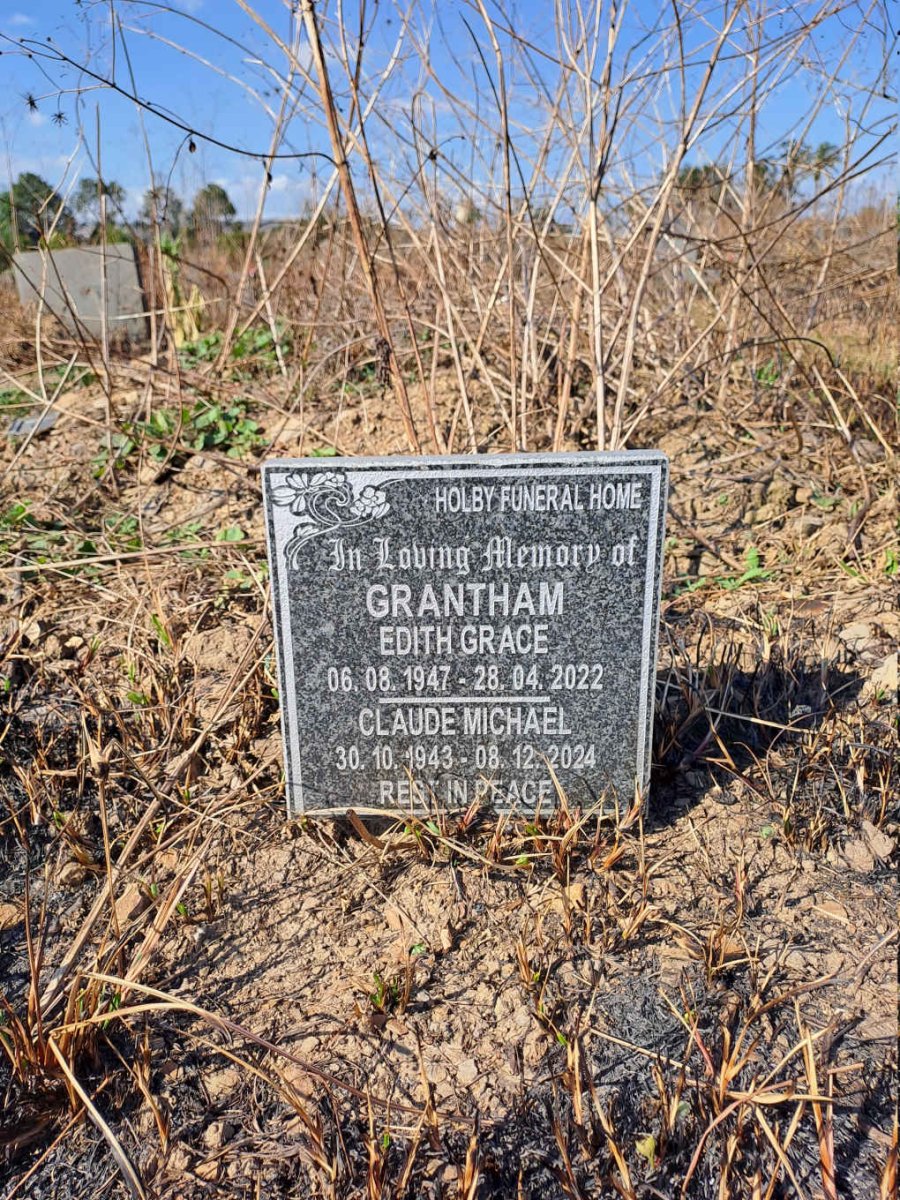 GRANTHAM Claude Michael 1943-2024 & Edith Grace 1947-2022