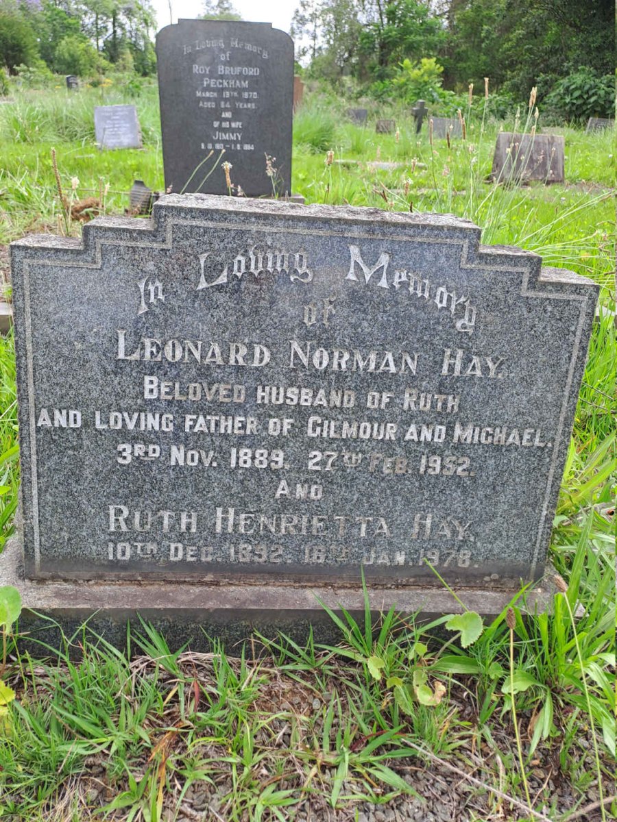 HAY Leonard Norman 1889-1952 & Ruth Henrietta 1892-1978