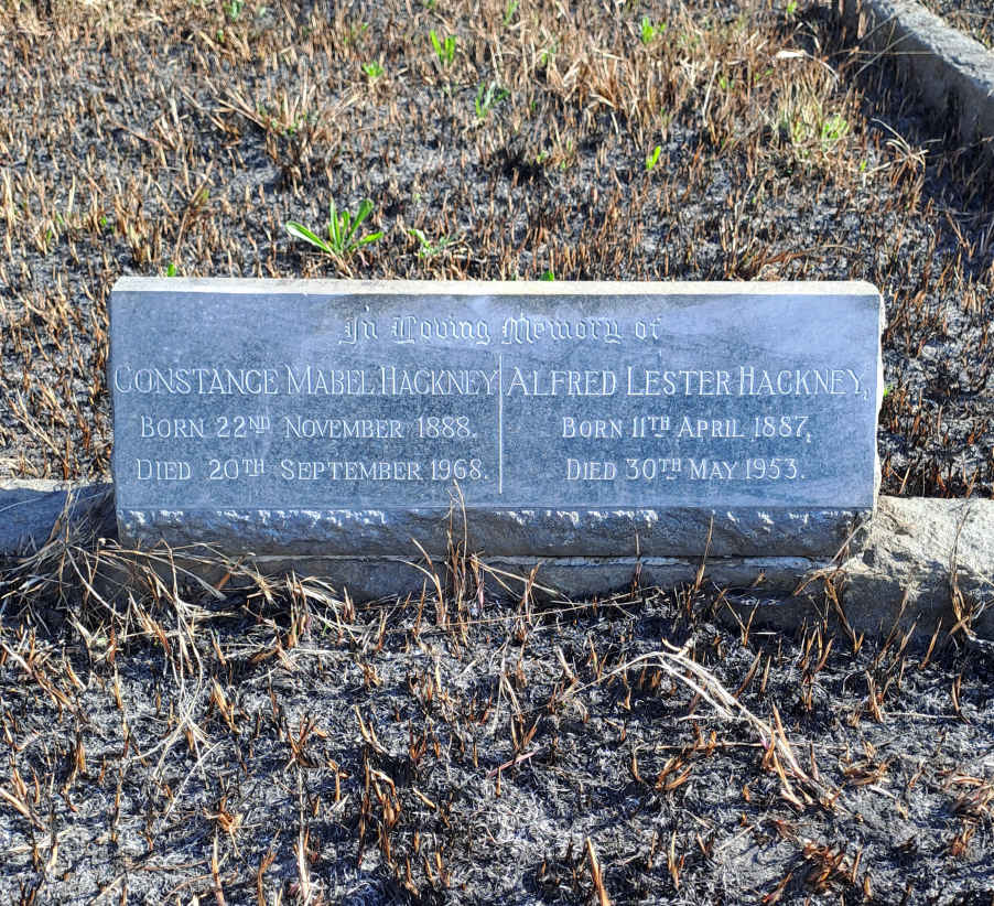 HACKNEY Alfred Lester 1887-1953 & Constance Mabel 1888-1968