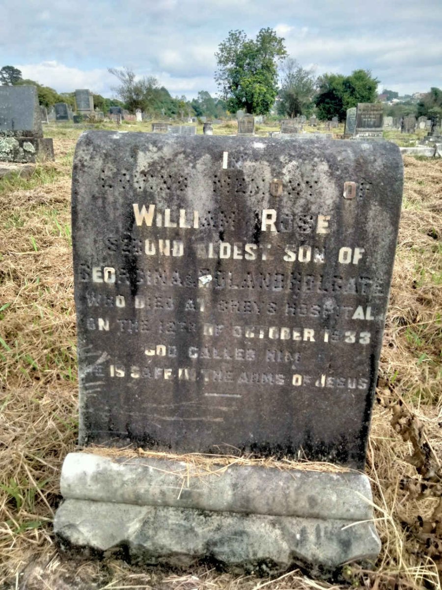 HOLGATE William Rose -1933