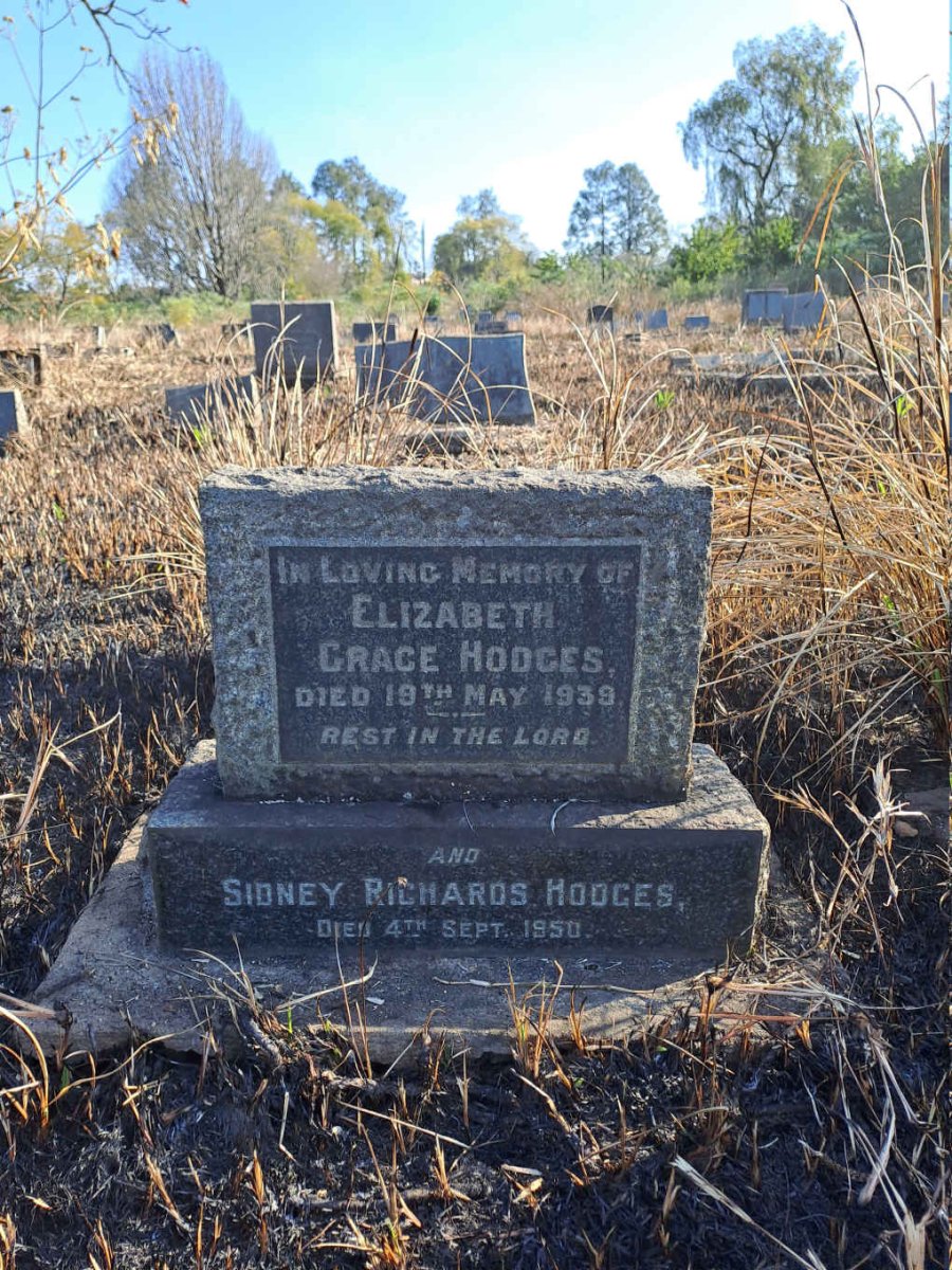 HODGES Sidney Richards -1950 & Elizabeth Grace -1939