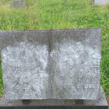 HOLDER Joseph Benjamin 1901-1969 & Johanna Elizabeth THOMAS 1904-1946