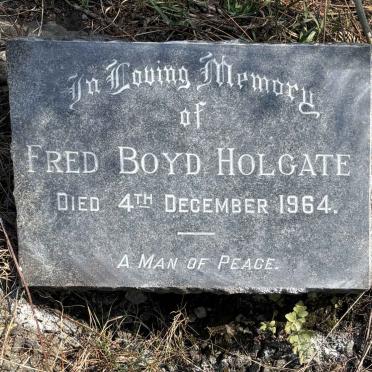 HOLGATE Fred Boyd 1875-1964