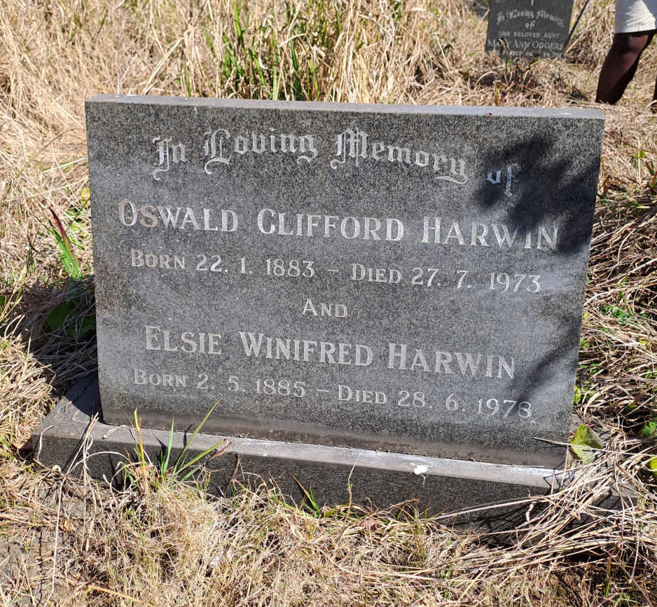 HARWIN Oswald Clifford 1883-1973 & Elsie Winifred 1885-1978