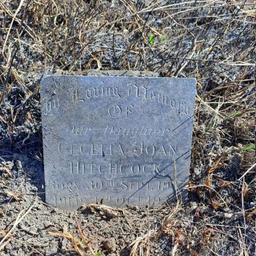 HITCHCOCK Cecelia Joan 1937-193?