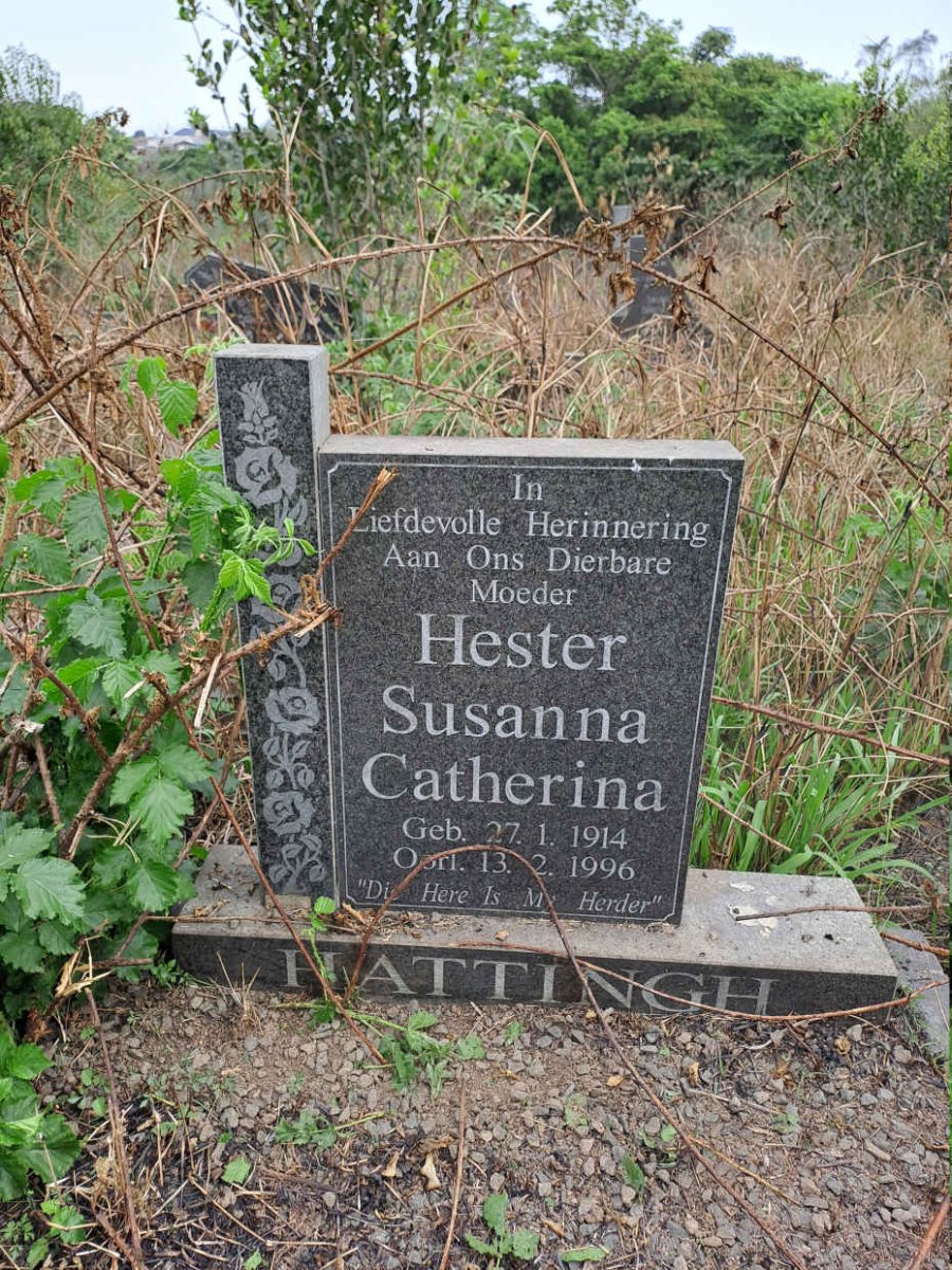 HATTINGH Hester Susanna Catherina 1914-1996
