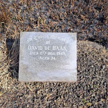 HAAS David, de -1949