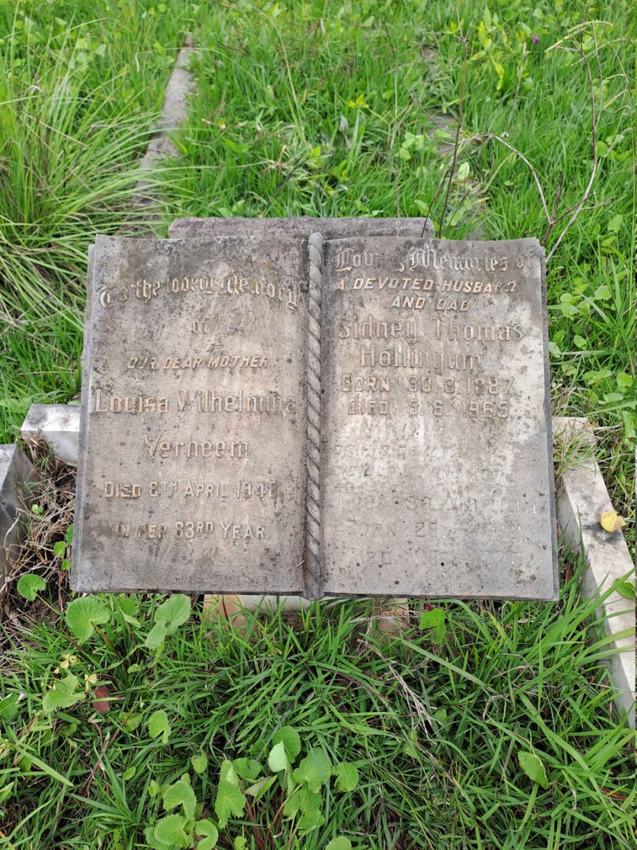 HOLLINGUM Sidney Thomas 1887-1965 & Theresa Mathilda -1970:: VERHEEM Louisa Wilhelmina -1948